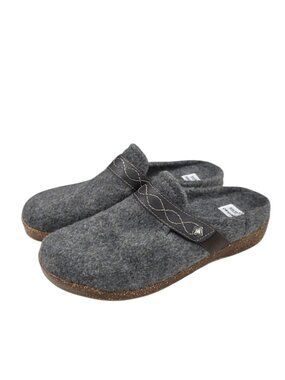 Earth Origins Janet Clog, Felt, Slip On, Grey, Casual, Strap, Womens Size 10
